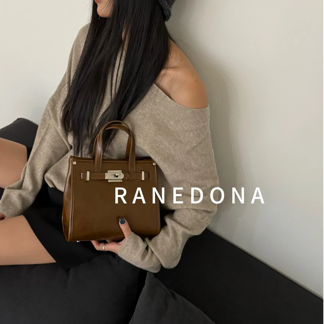 【乐小菲专属】RANEDONA原创时尚女包高级简约单肩斜挎包 92363
