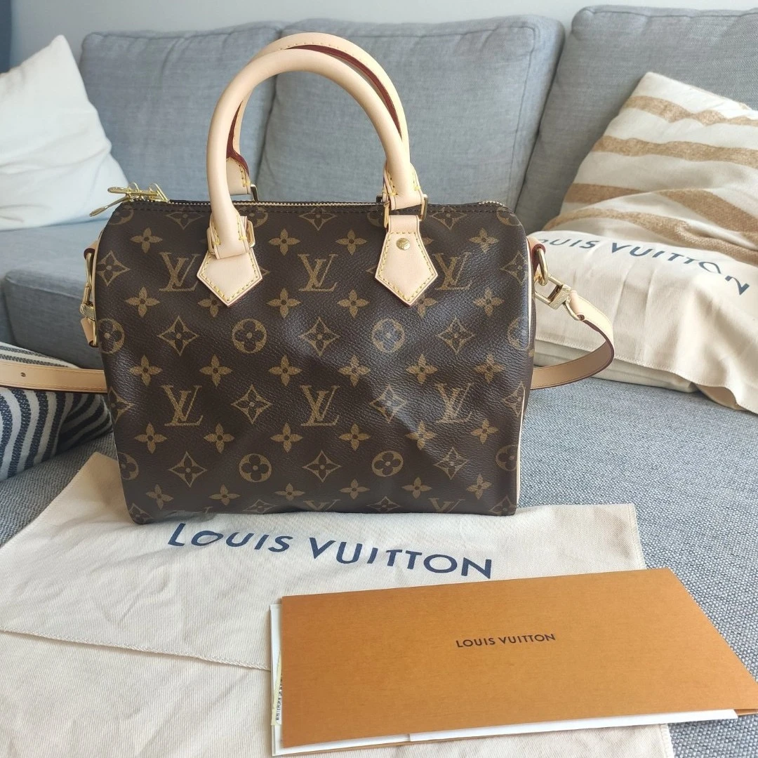 全新未使用 LouisVuitton/路易威登 LV speedy 25老花