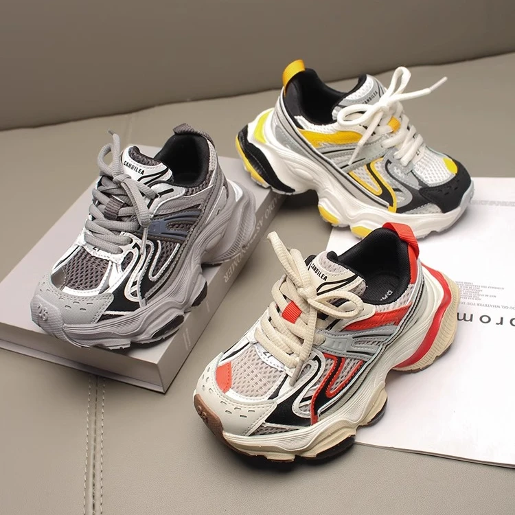 2025春季新款儿童老爹鞋春秋款男童鞋子女童运动鞋潮牌春款童鞋