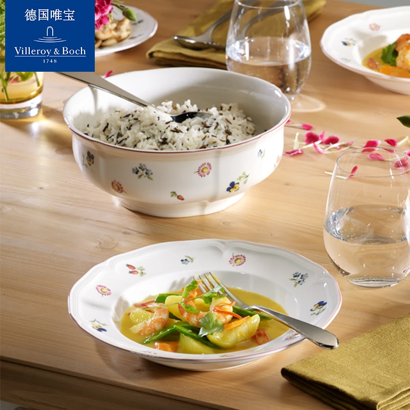 villeroyboch德国唯宝进口碗盘欧式盘子菜盘家用清新盘子家用