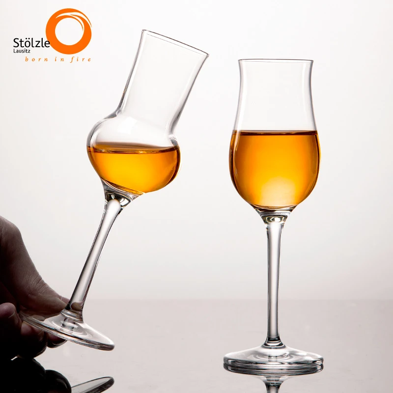 德国Stolzle 进口水晶威士忌闻香杯郁金香洋酒杯高脚烈酒杯品鉴杯