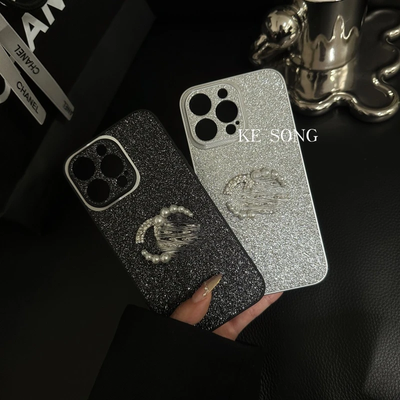 新款潮牌亮片苹果16promax手机壳适用15pro全包14防摔13/12网红壳