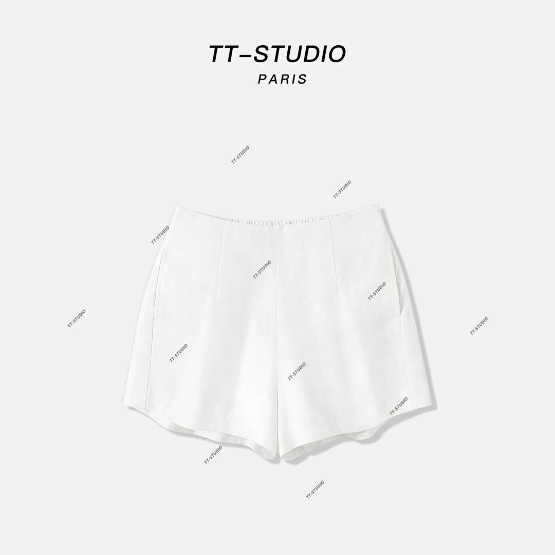 MCOMINILIVES「蜜桃裤」天丝亚麻夏季新款休闲百搭短裤TT-KE10