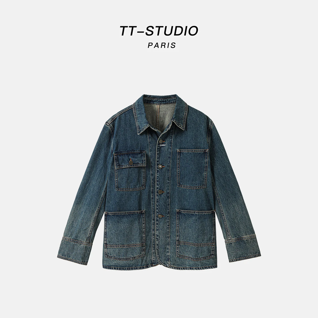 MCOMINILIVES「马拉拉牛仔」100%棉休闲水洗复古牛仔外套女AW034141