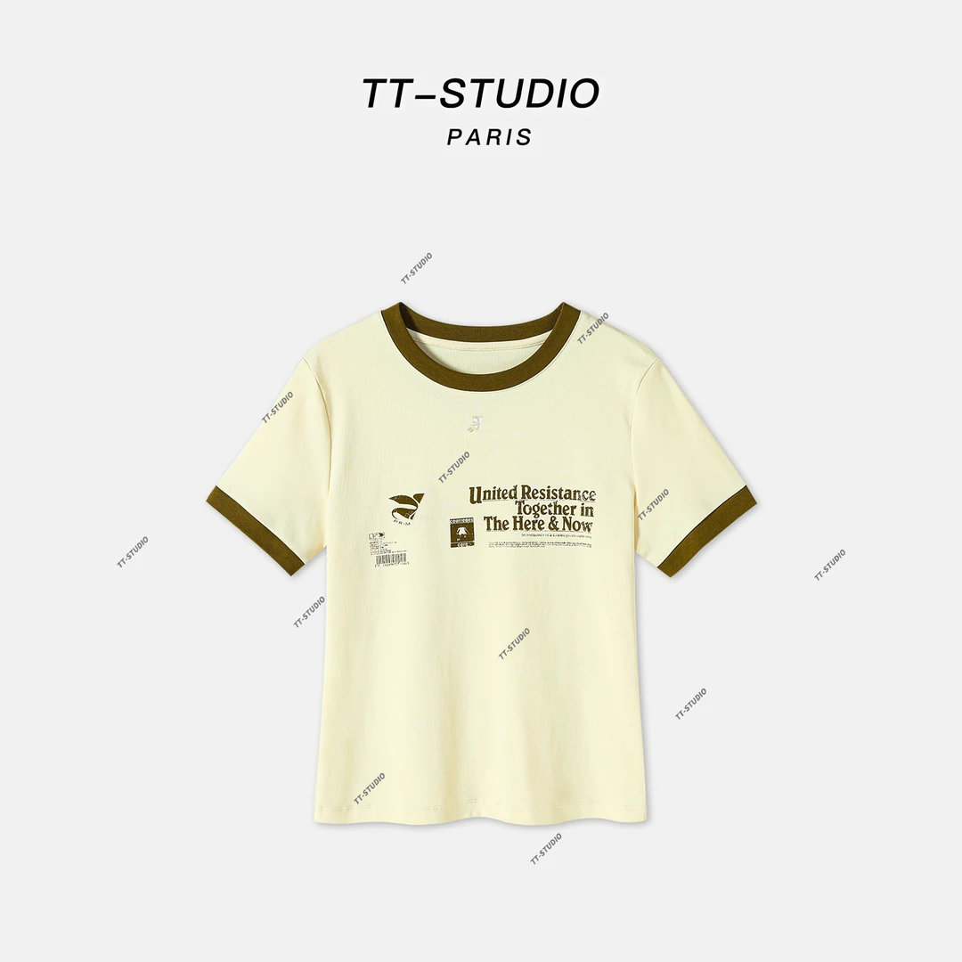 MCOMINILIVES*「森系少女」春夏新款简约休闲百搭短袖T恤TT-T350