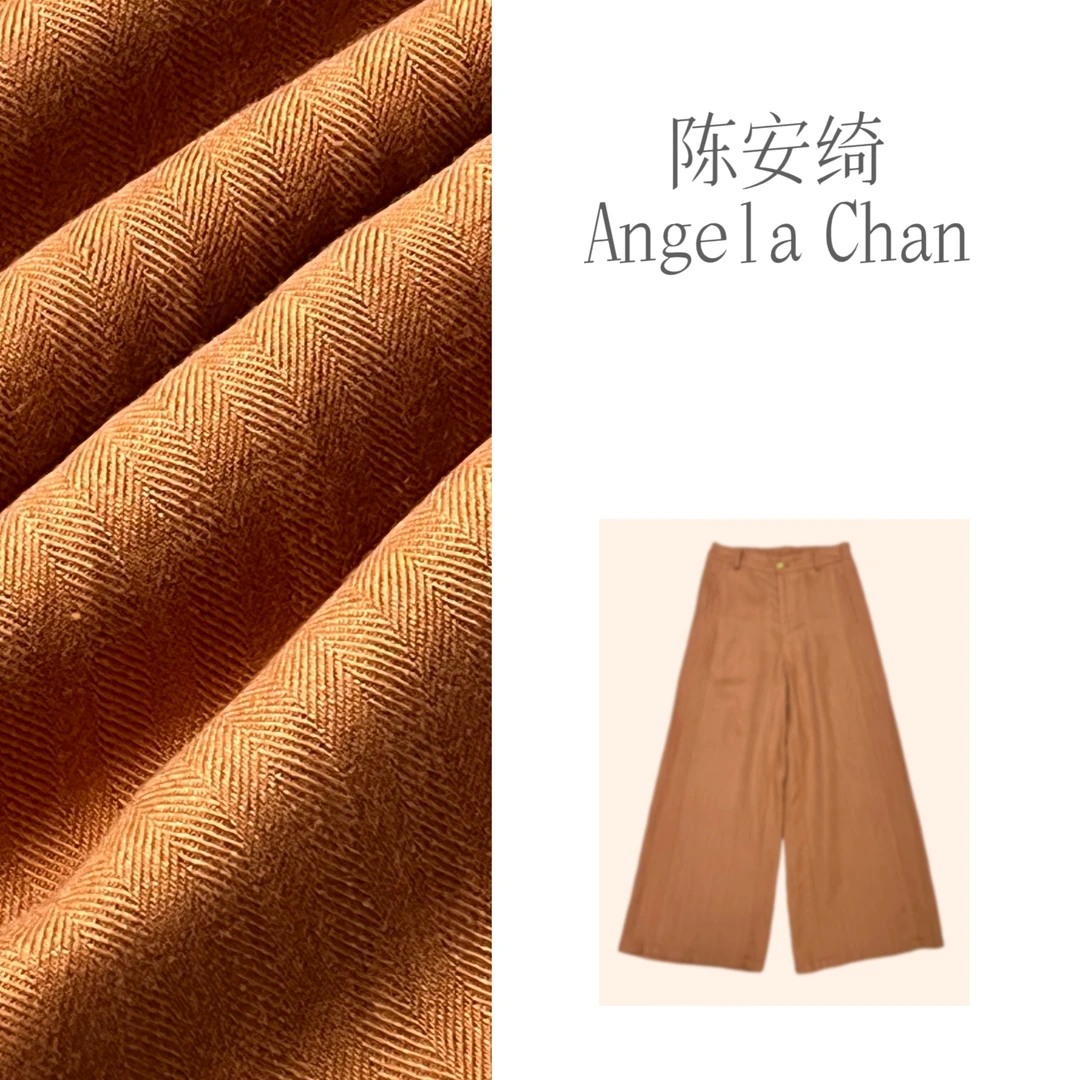 新款后腰弹力纯色天丝亚麻裤裤裙