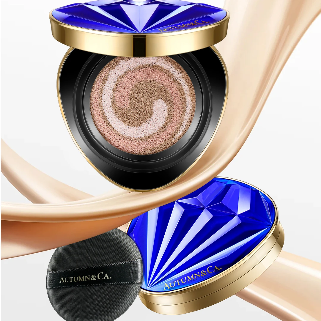 【AUTUMN&CA】-秋蔻蓝宝石舒安精华三合一养肤气垫霜蓝宝石气垫水感