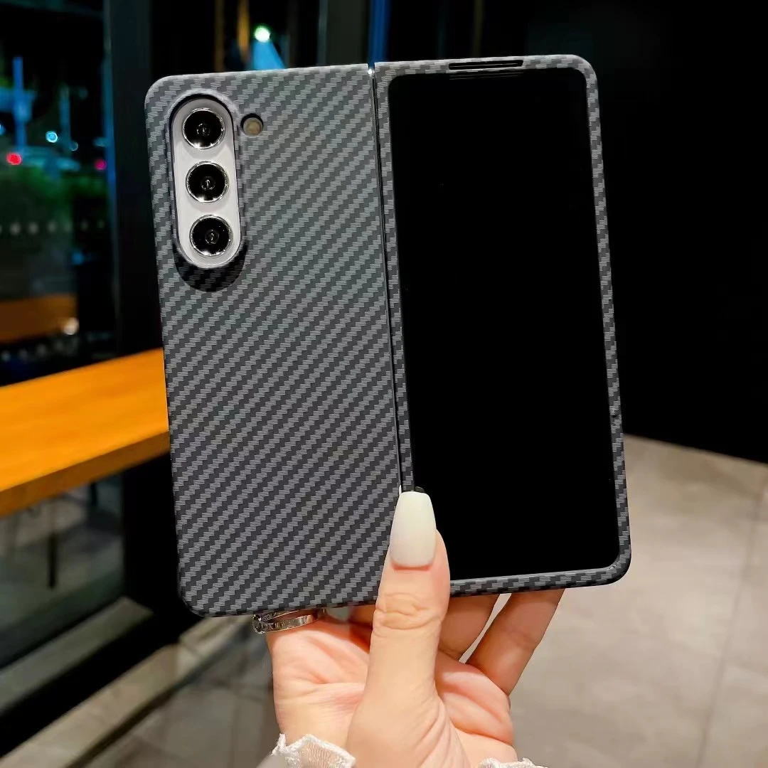 适用三星ZFold6手机壳折叠屏GalaxyZFlod5凯拉夫碳纤维flod4商务