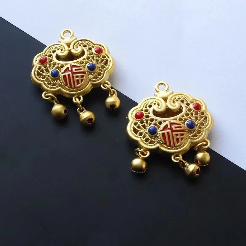 古法沙金合金配饰diy手工国风配饰材料