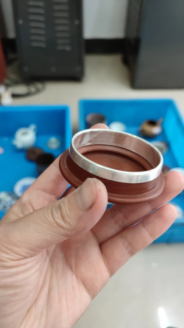 当代 茶壶茶杯紫砂瓷器修复修补修壶修壶盖锔瓷包银包金补锡金缮