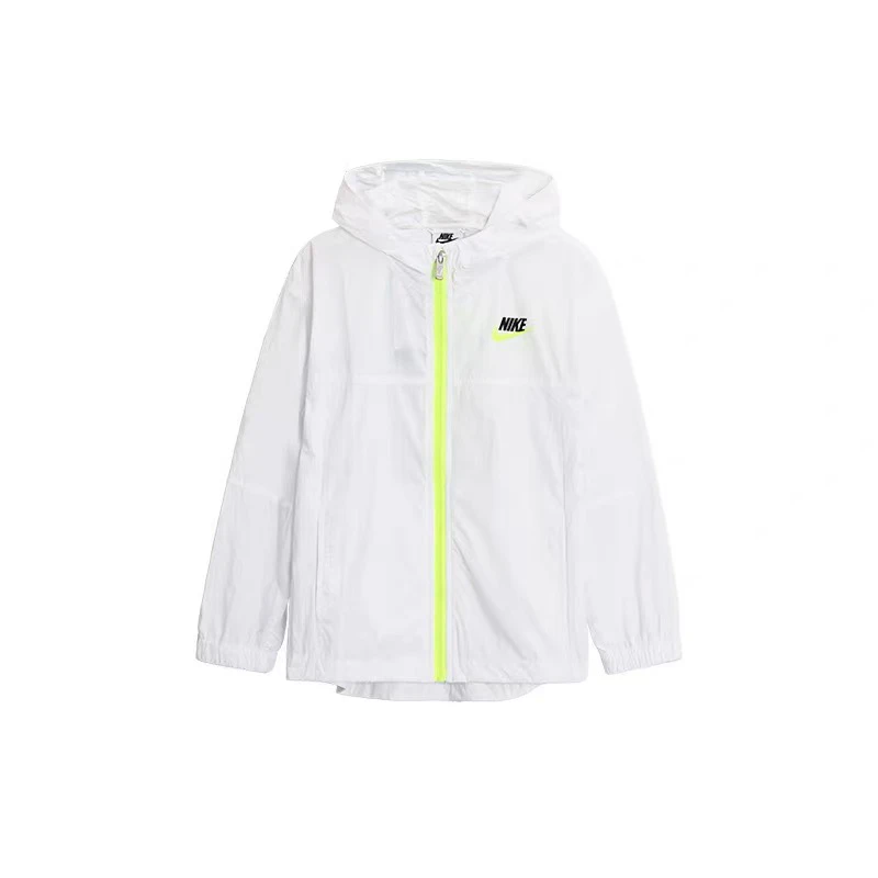 Nike/耐克男童装春夏新款防晒遮阳连帽梭织夹克薄外套NY2222122