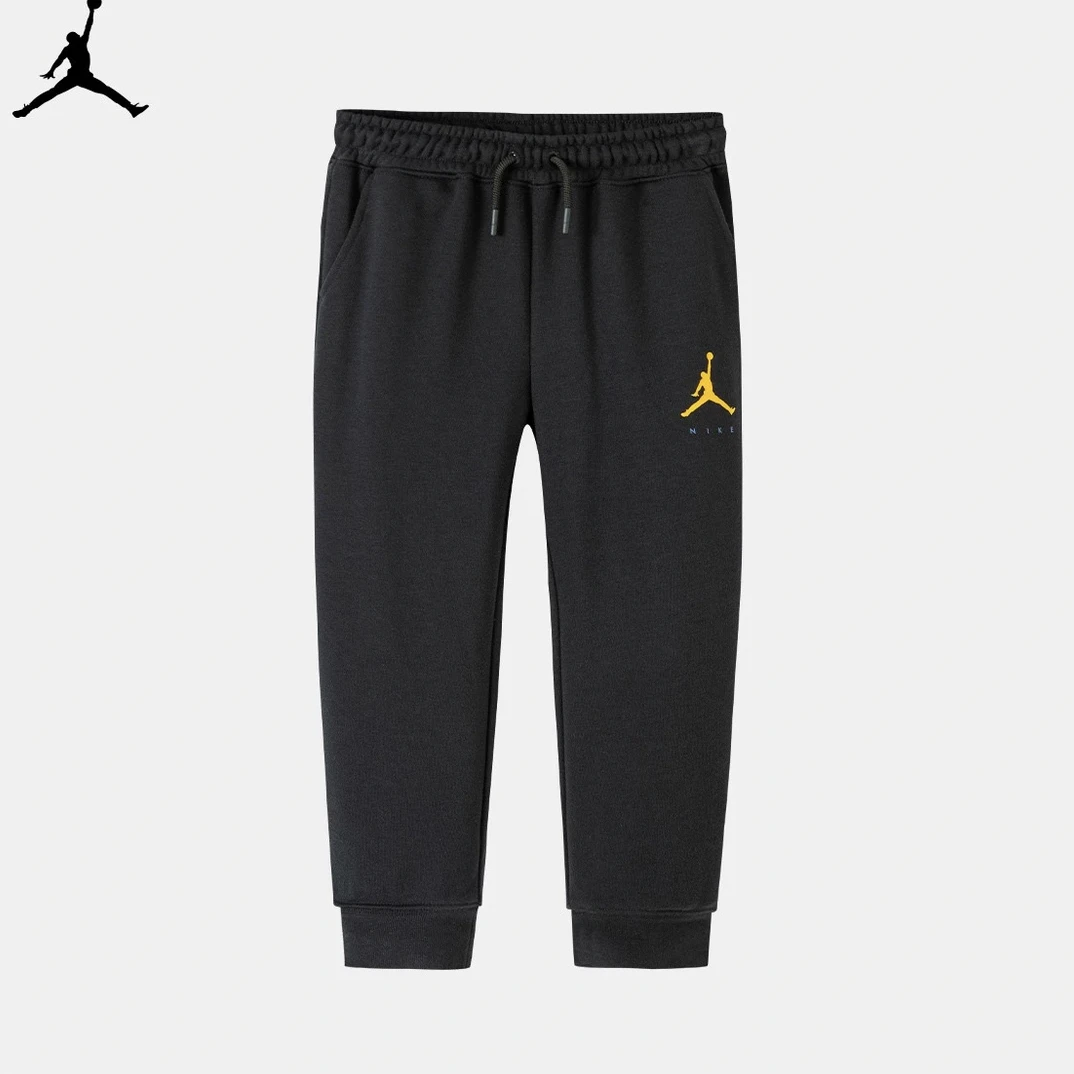 Nike Air Jordan 耐克童装男童针织长裤2024春秋儿童休闲运101