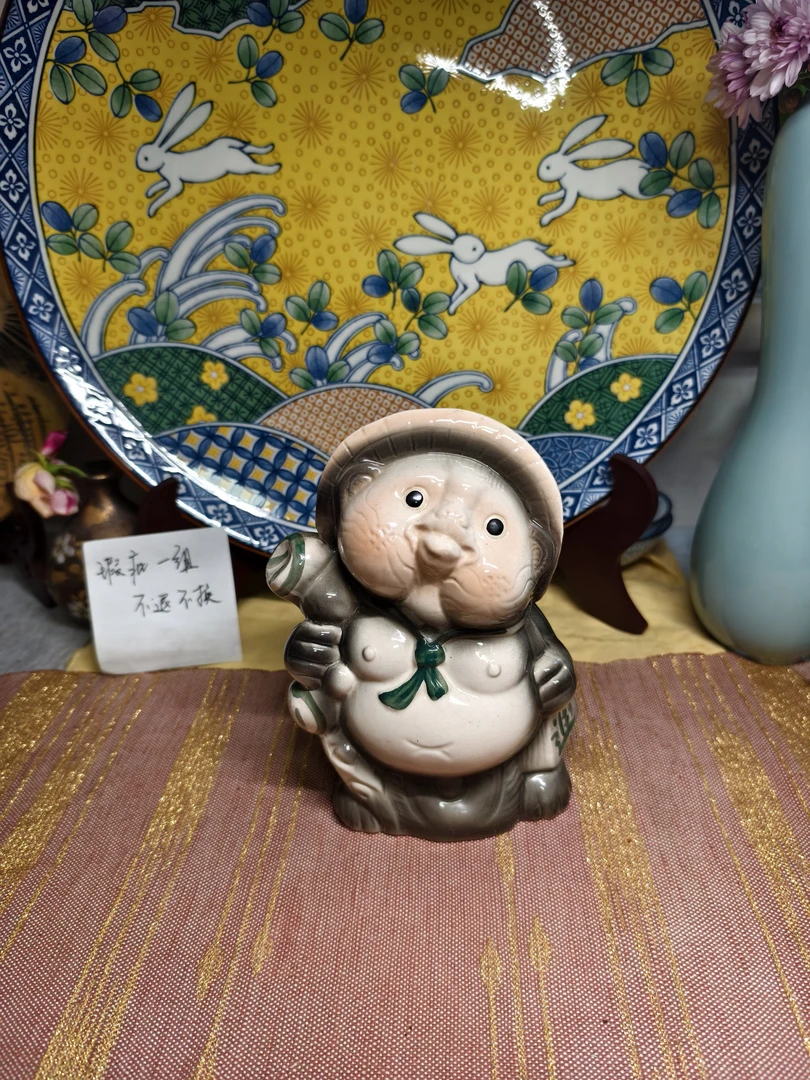 冰裂开片福狸存钱罐