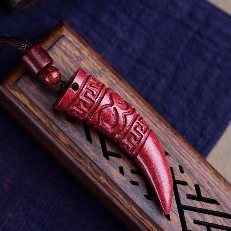 含辰砂工艺品万山丹砂红朱砂工艺品厂家直销紫金砂金刚狼牙吊坠