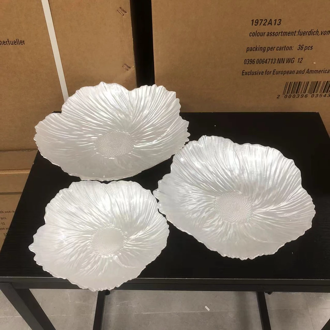 大倩珍珠水果盘大中小三个坚果盘3333