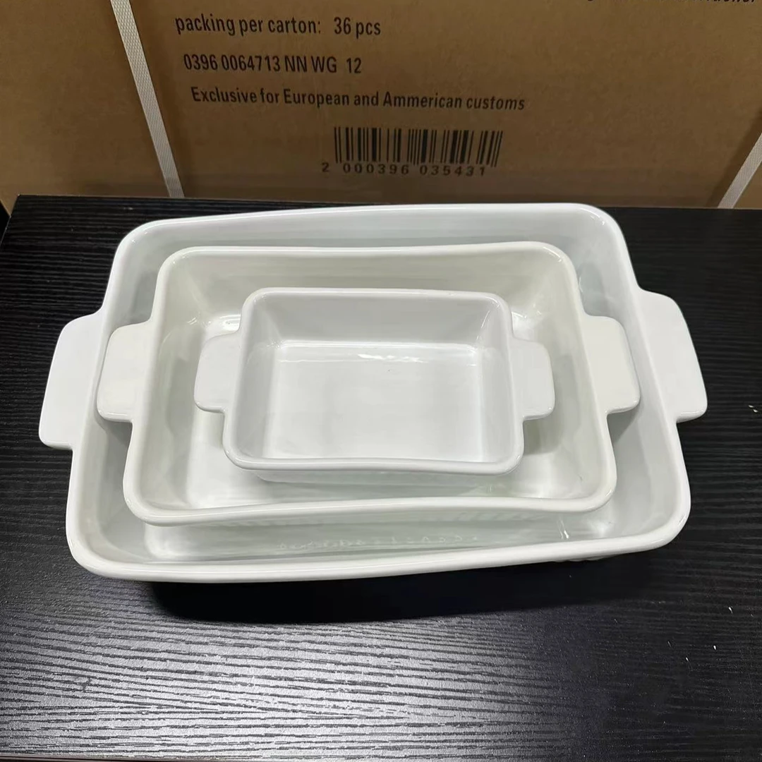 大倩白色陶瓷盘鱼盘套装渠道