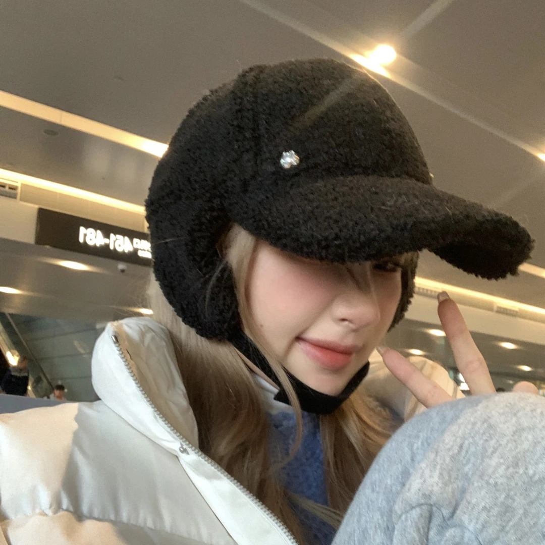 hucares自制「高智感」护耳毛绒高尔夫球帽高品质鸭舌帽