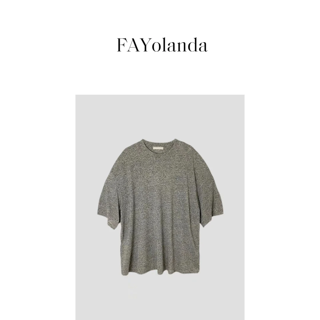 FAY  |  大版男友风圆领T恤（02589）