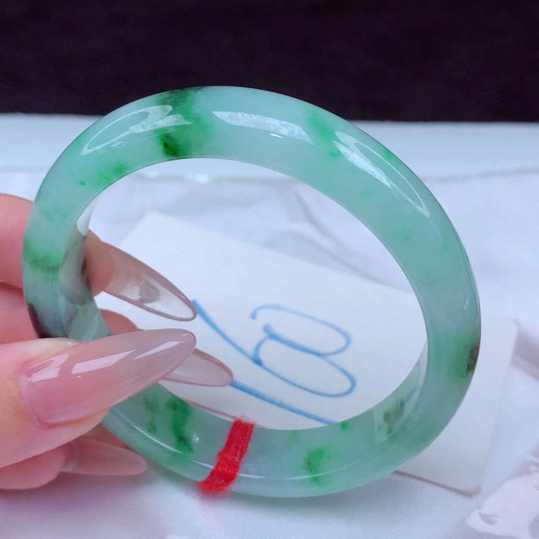 翡翠手镯未镶嵌天然缅甸翡翠A货手镯贵妃