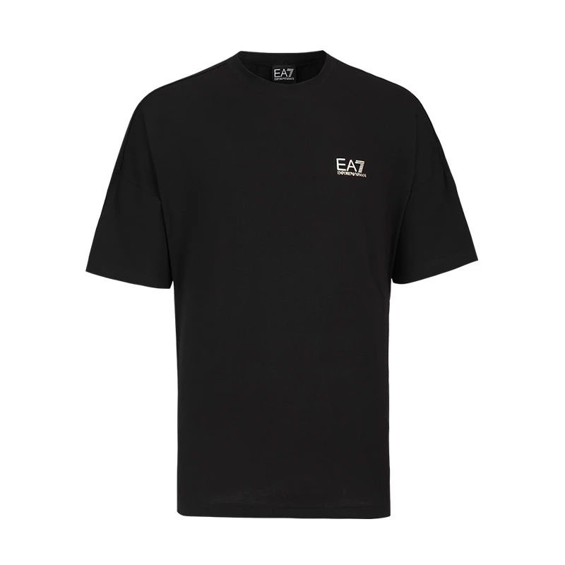 Emporio Armani/安普里奥·阿玛尼男士夏环形印花宽松圆领T恤11468