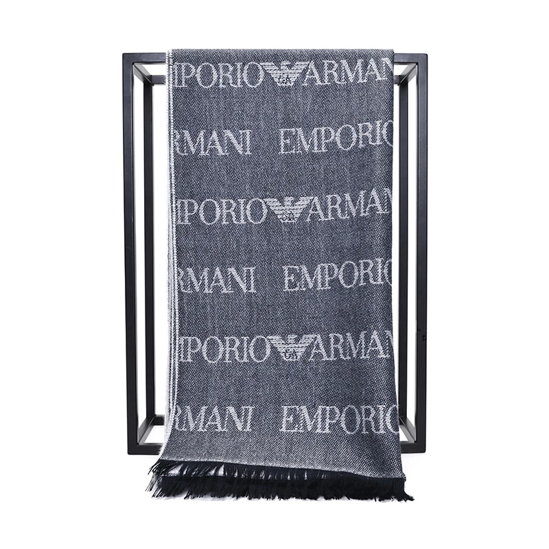 Emporio Armani/安普里奥·阿玛尼藏青色时尚百搭冬季围巾10243