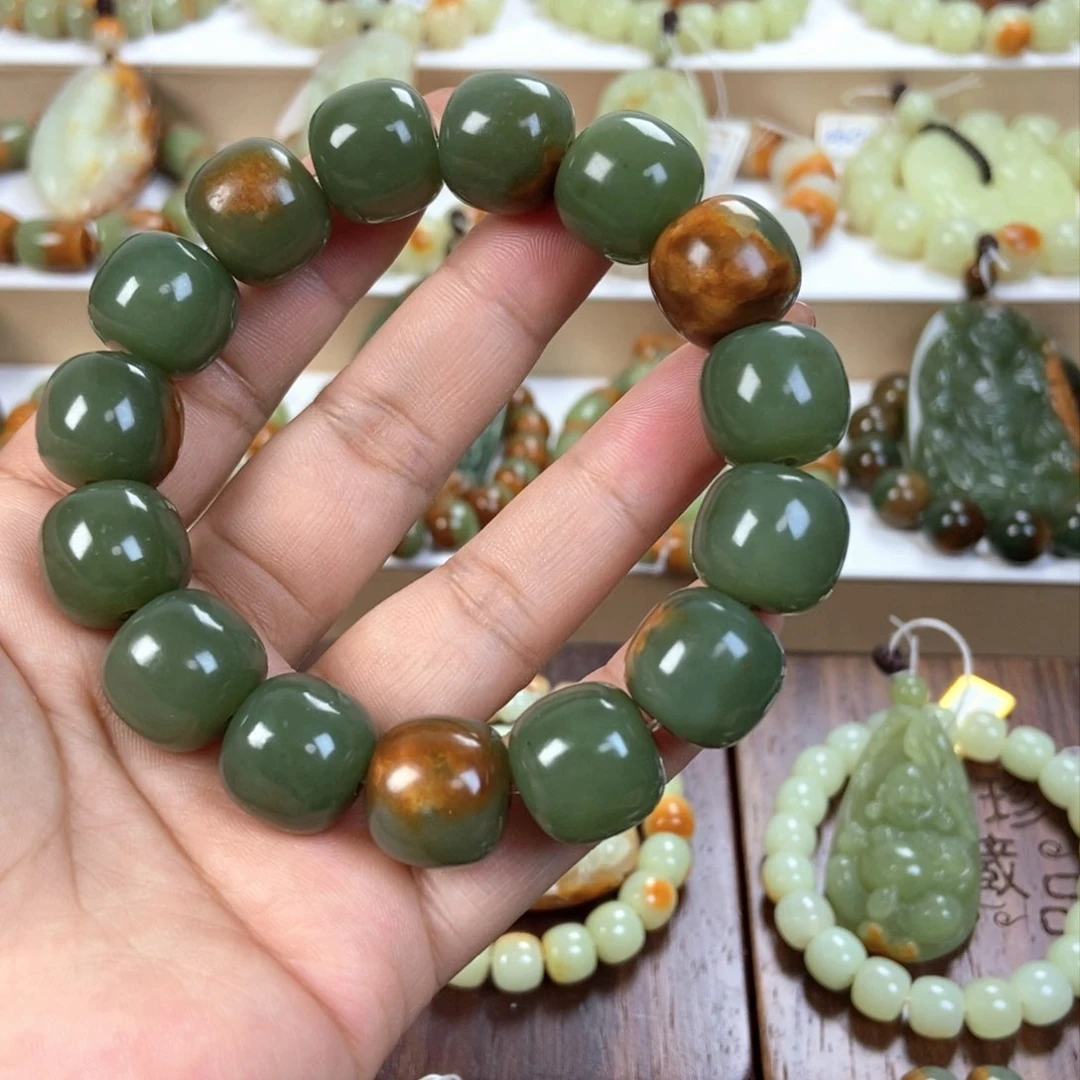 岫岩河磨玉（透闪石质玉）手串未镶嵌