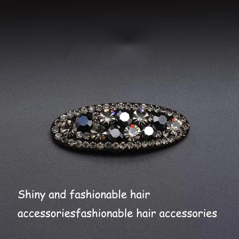 轻奢水钻侧边夹高级感气质刘海夹韩国简约气质碎发卡简约百搭发夹