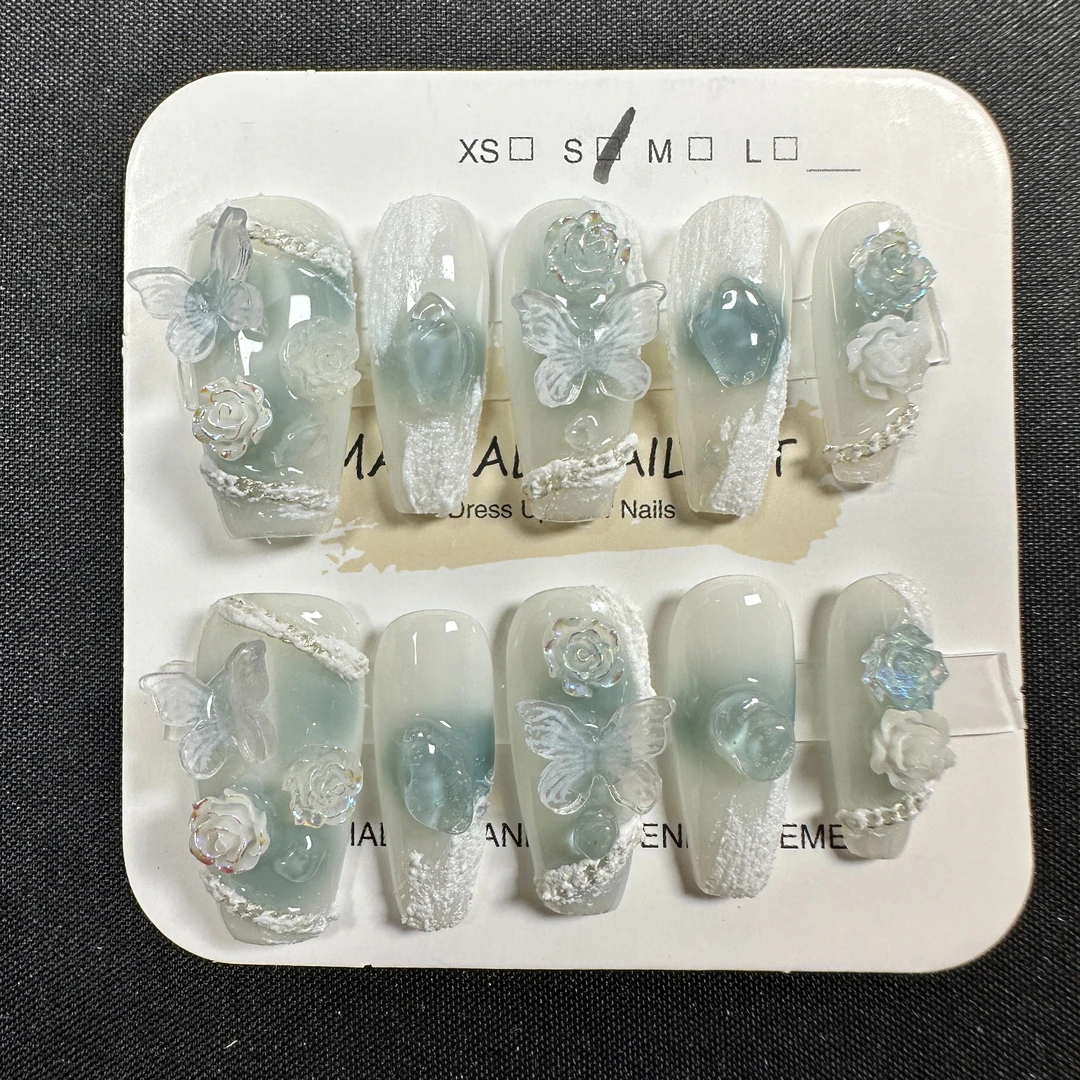 娇娇手工穿戴甲气质夏日穿戴式