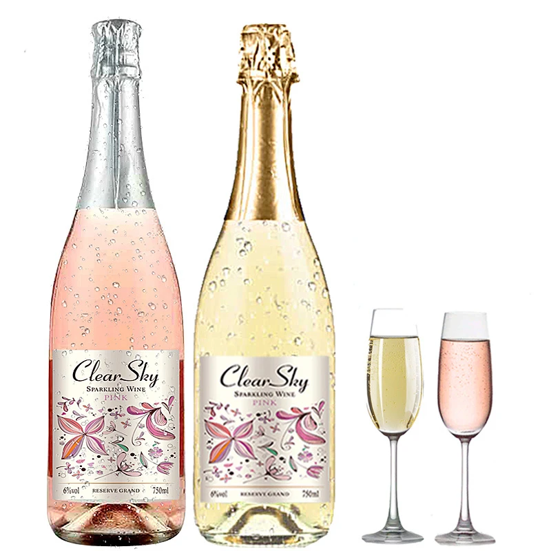 【送香槟杯】果酒起泡酒双支微醺低度甜型果味气泡酒莫斯卡托女士