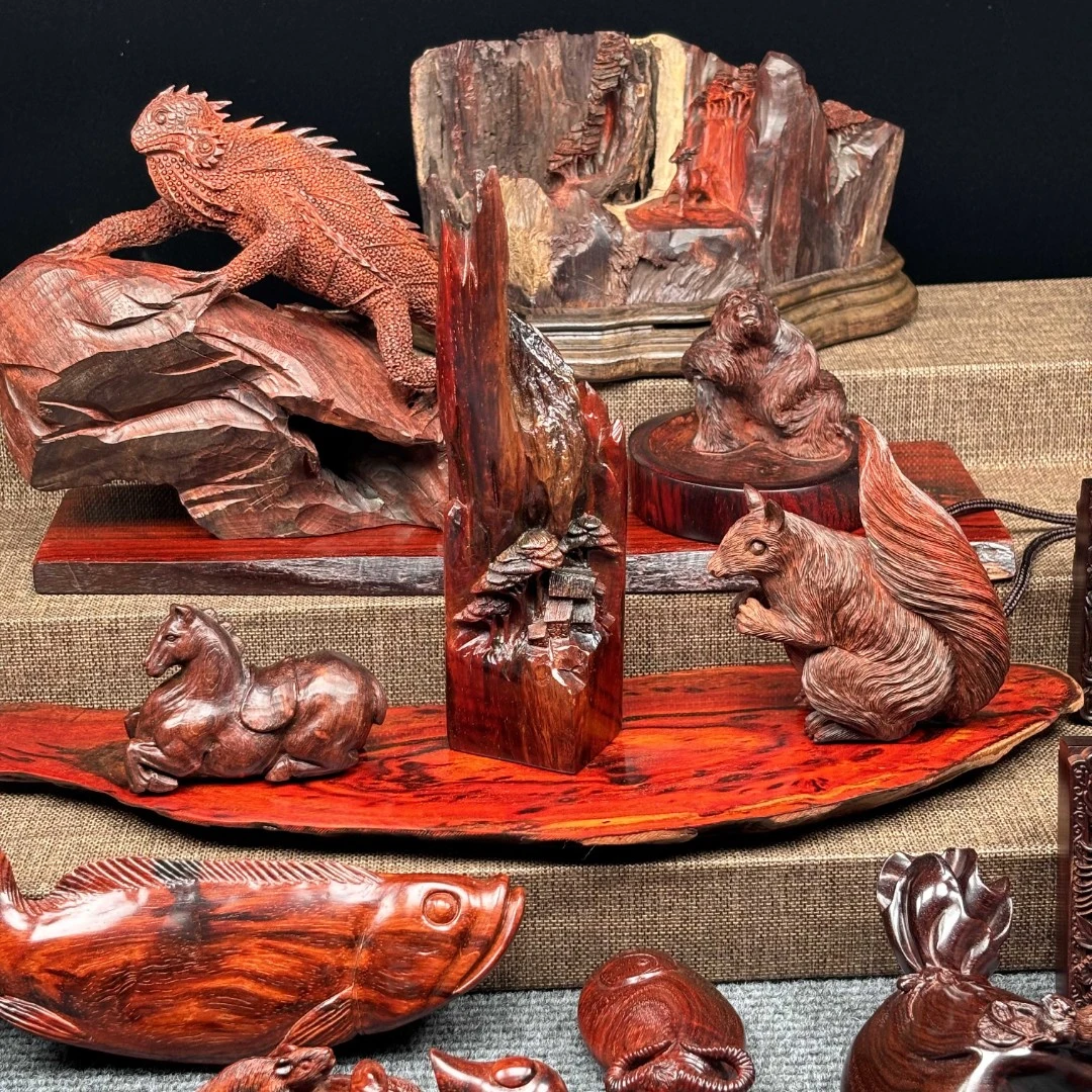 印度小叶紫檀工艺品摆件