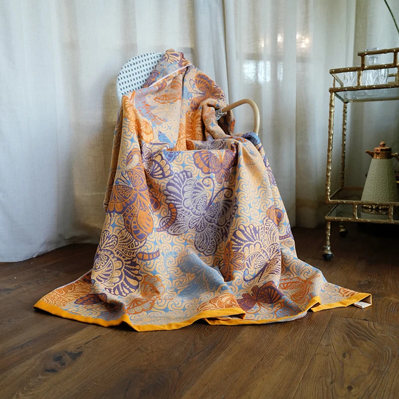 墨绿精选福满多长绒棉盖毯