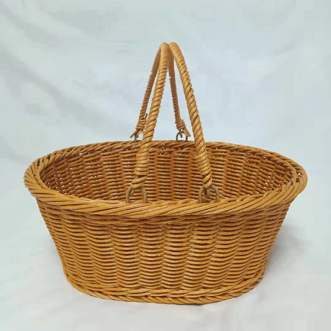 纯手工编织篮 非遗技艺 收纳篮