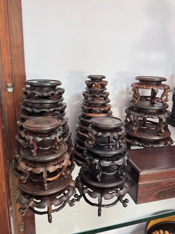 红木工艺品花几 海棠几