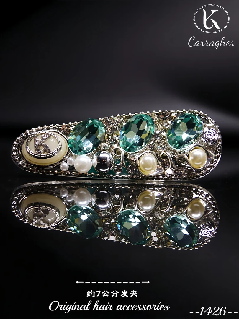 1124鸭嘴夹薄荷曼波卡拉格原创设计款发夹