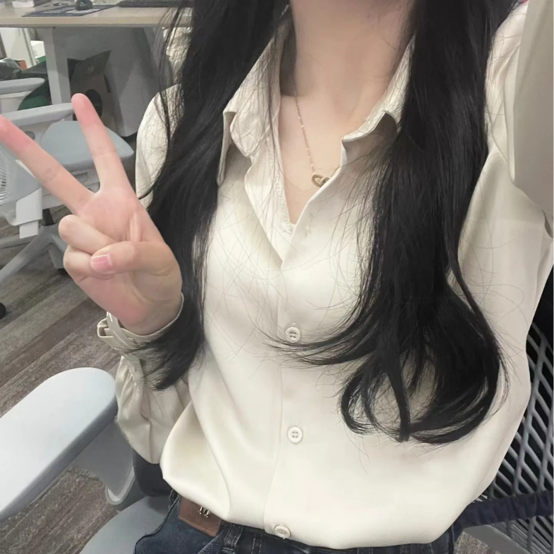 衬衣是入秋的标志！直播链接衬衫显瘦气质长袖时尚法式小众设计感