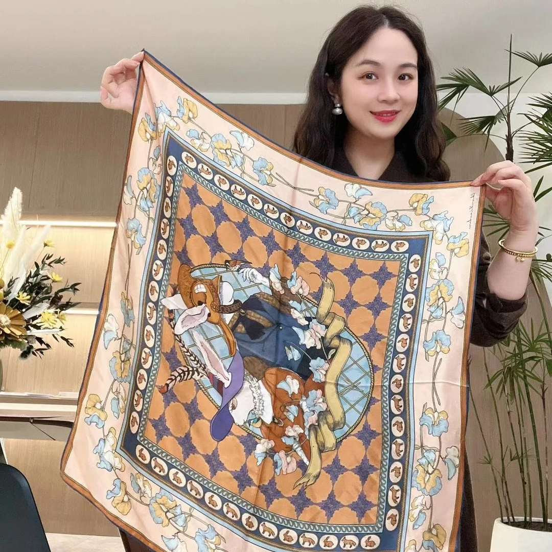 兔兔夫妇时尚百搭气质款丝巾#GT7906