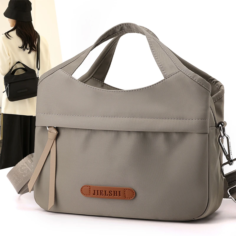 牛津布手提包2025秋冬新款简约轻便大容量单肩包休闲高颜值斜挎包