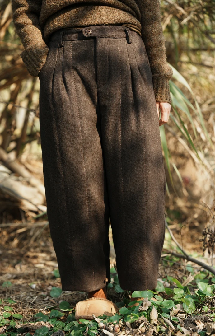 西子分享 k1078   复古秋冬 【棉裤】