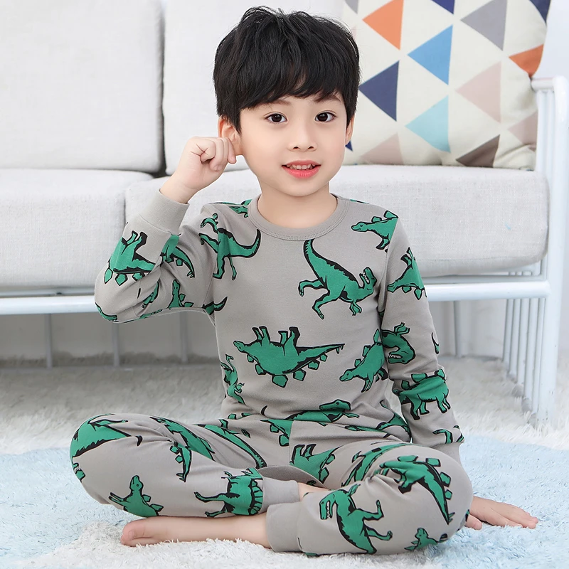 儿童秋衣套装男童秋裤全棉春秋薄款纯棉内衣男孩秋冬宝宝睡衣长袖