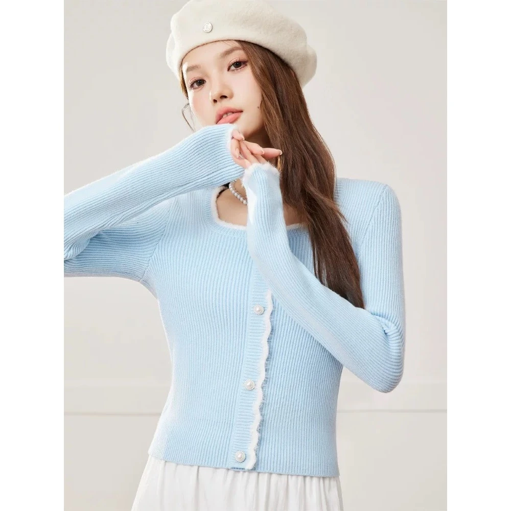 【青苍】CCC11262秋季新款显瘦百搭套头针织衫