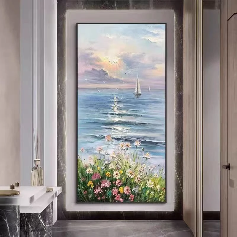 现代简约风客厅走廊过道砂岩装饰画凹凹凸凸肌理高级感玄关挂画