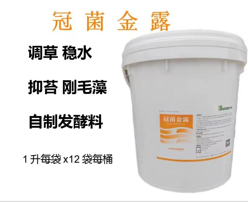 水剂鱼塘复合菌种发酵抑苔稳水调草活力抑制青苔刚毛藻【12袋/桶】