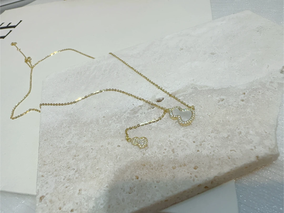 合金项链 不点推荐两只葫芦项链