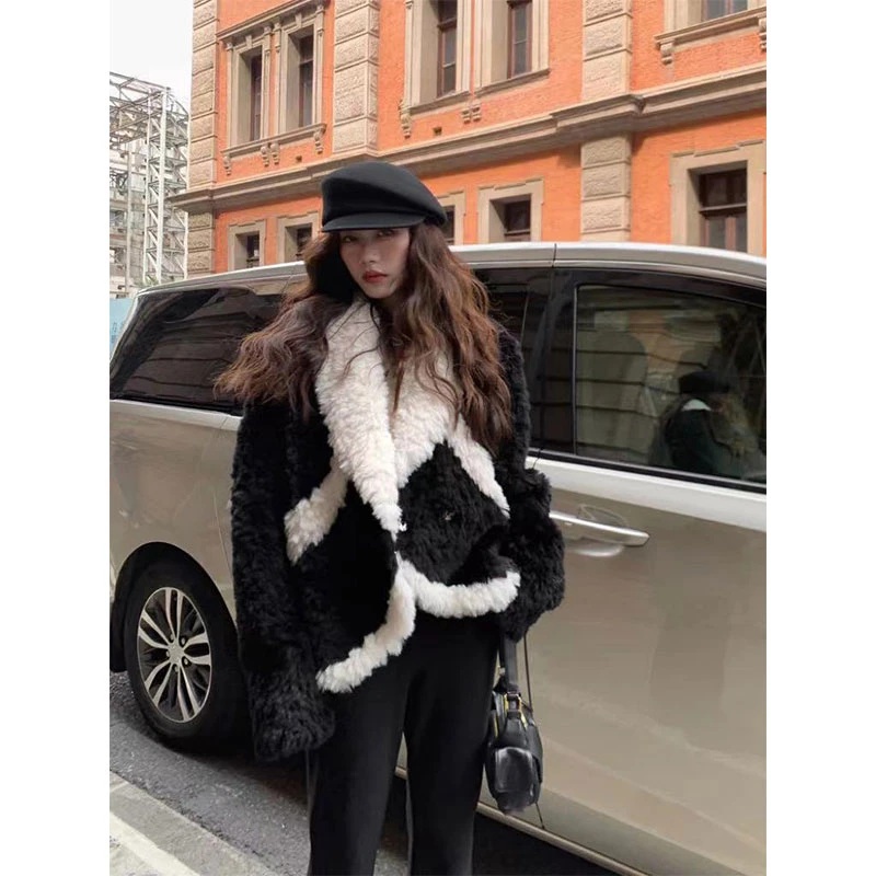 2024秋冬款小香风外套女款时尚气质名媛撞色加厚保暖长袖上衣开衫