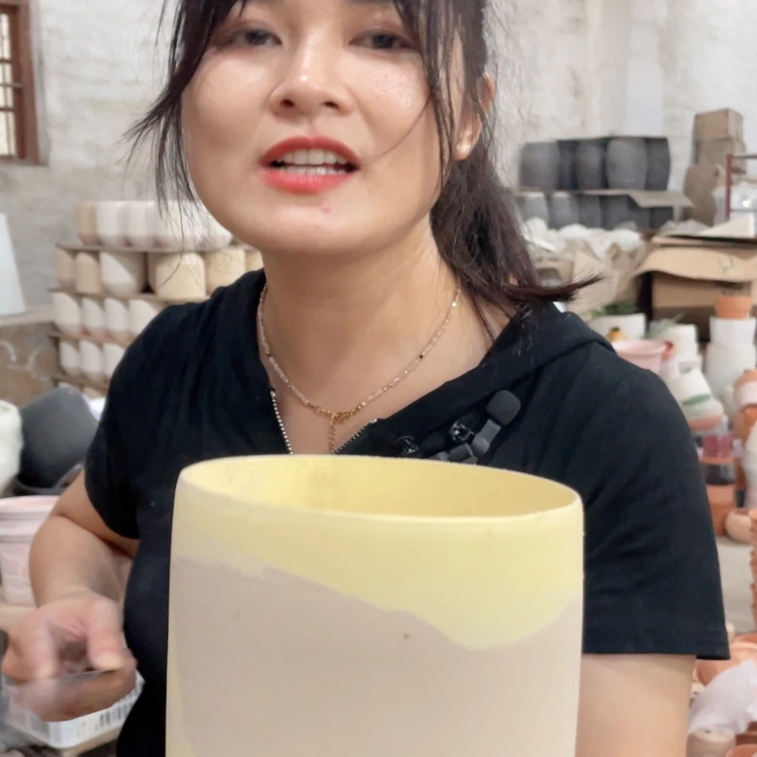 【闪购商品】红陶20CM以下无孔撞色如图12-12