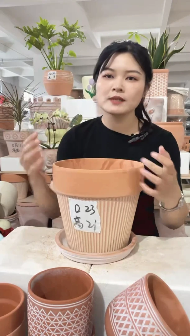 【闪购商品】红陶带托米黄竖纹23-21