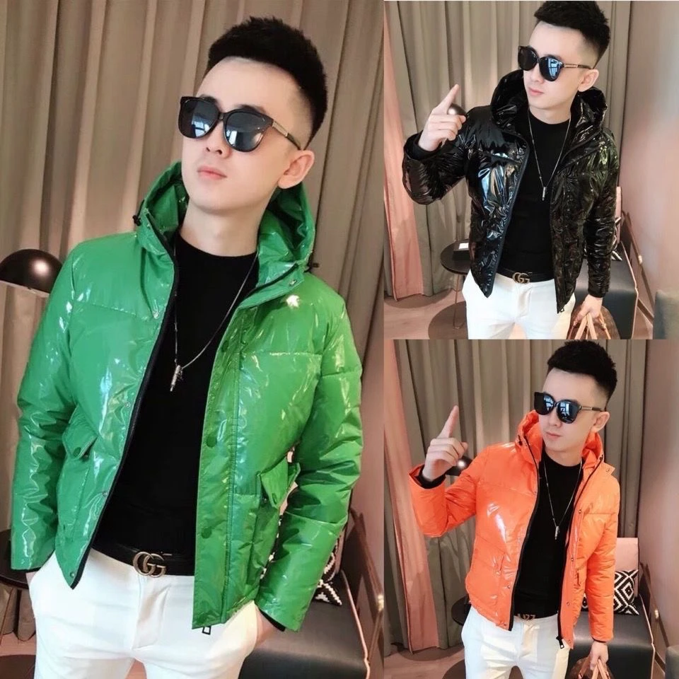 2025新款男士棉袄潮款冬装外套加厚保暖棉衣短款外套连帽亮面棉服