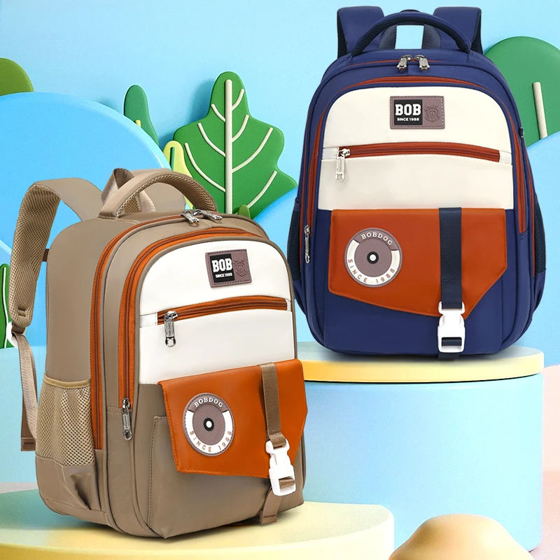 巴布豆小学生书包一到五六年级女生男孩减负护脊轻便云朵儿童书包