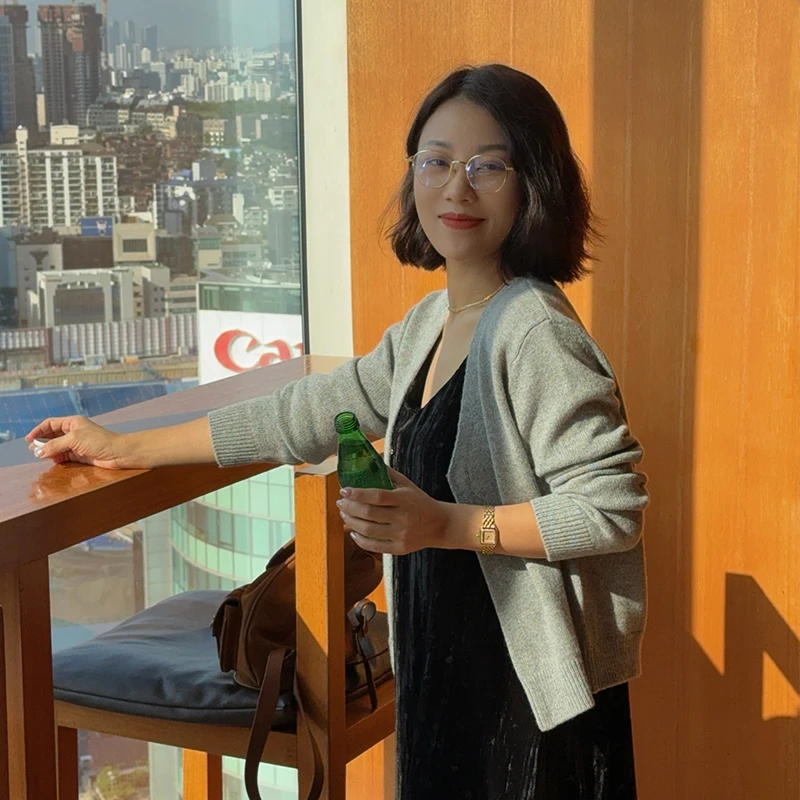 XIYE&W【小开衫】纯色百搭开衫