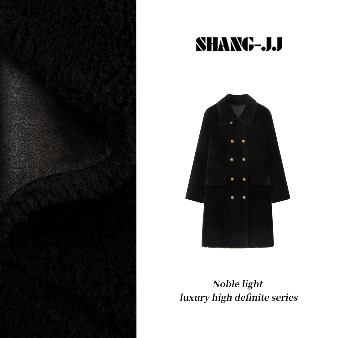 SHANG-JJ【黑金外套】24秋冬新品满分洋毛亲昵柔感外套q132692p